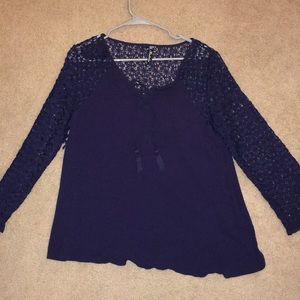Navy blue blouse
